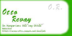 otto revay business card